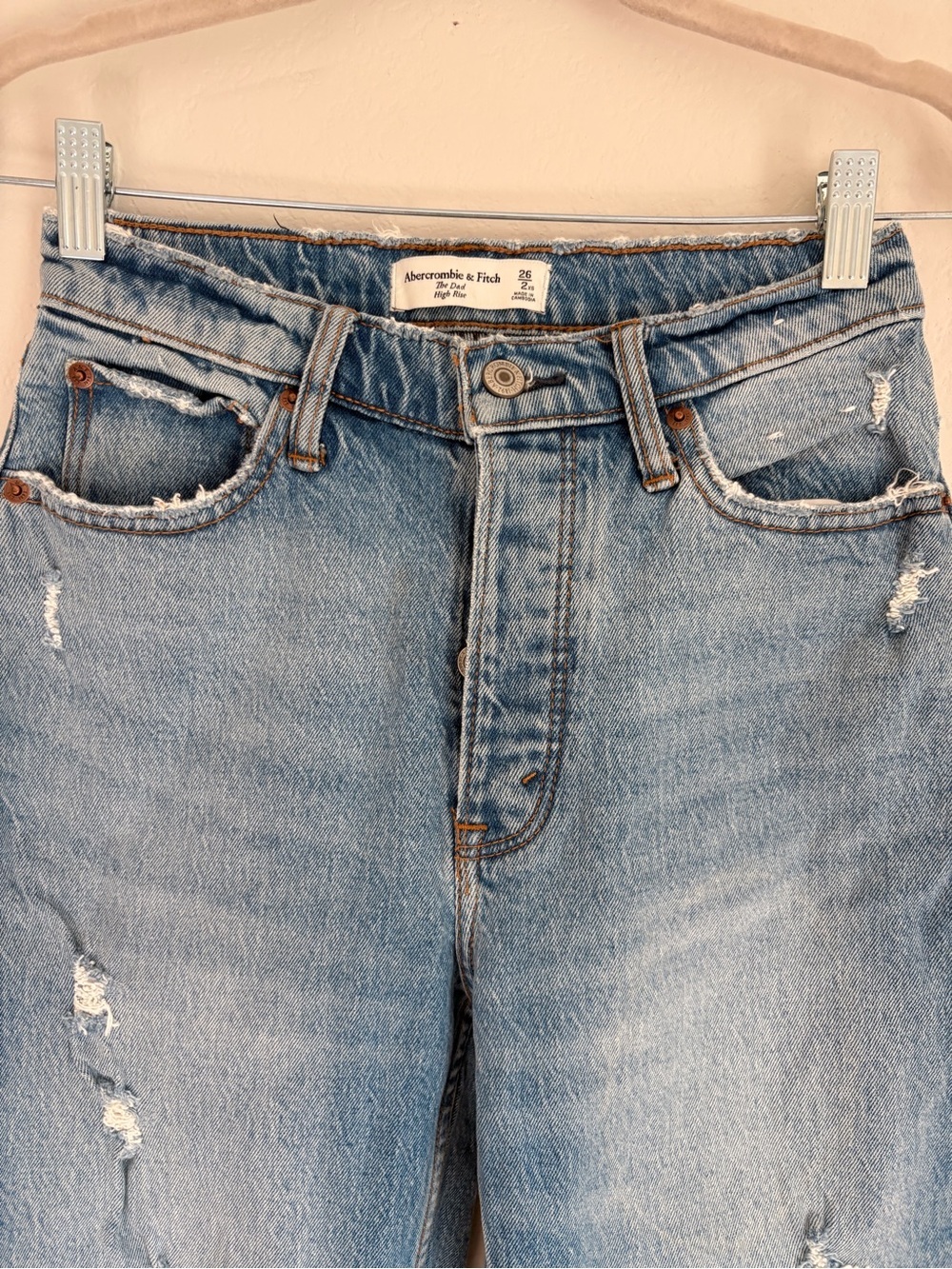 Abercrombie and Fitch The Dad High Rise Jean size 26/2 - Picture 6 of 12
